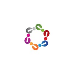 community logo template vector icon design