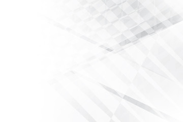 Obraz premium Abstract geometric white and gray color background. Vector, illustration. 