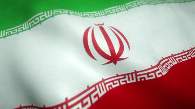 flag of Iran waving in the wind