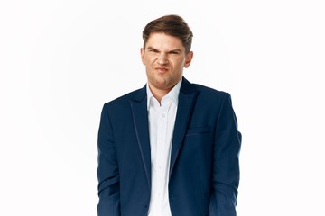 portrait of a businessman isolated on white