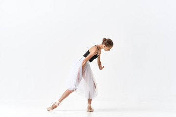 Fototapeta premium young dancer in action isolated on white background