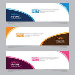 Vector abstract design web banner template. Web Design Elements - Header Design. Abstract geometric web banner template on grey background.Modern banner.