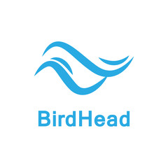 Fototapeta premium Abstract logo template design bird head for business or company