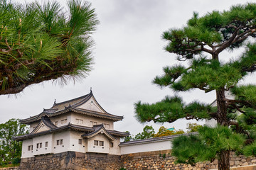 Fototapeta na wymiar Sengan-yagura Turret of Osaka Castle. Chuo-ku. Osaka. Japan