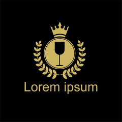 Fototapeta premium Wine logo concept. Wine store or restaurant logo