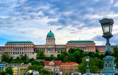 Obraz premium The exterior of Buda Castle located in Budapest, Hungary.