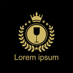 Fototapeta premium Wine logo concept. Wine store or restaurant logo