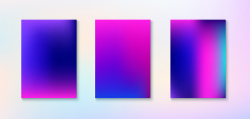 Fototapeta na wymiar Purple, Pink, Turquoise, Blue Gradient Shiny Vector Background. 