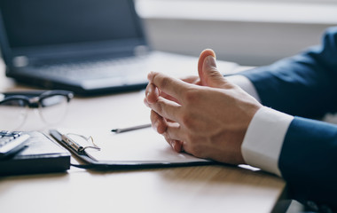businessman working with documents in the office