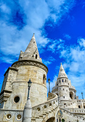Fototapeta premium Fisherman's Bastion, located in the Buda Castle complex, in Budapest, Hungary.