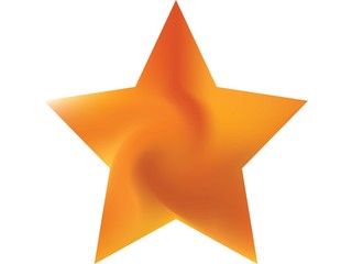 Colorful background in the form of pentagram.