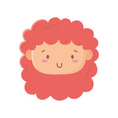kids toy, cute face little doll icon