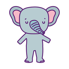 cute elephant animal wildlife cartoon