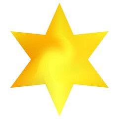 Blurred background in the form of hexagram.