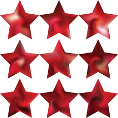 Kit of pentagram blurred backgrounds.