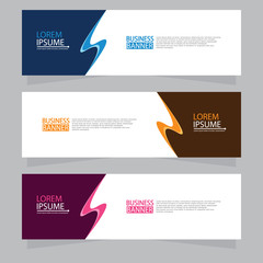 Vector abstract design web banner template. Web Design Elements - Header Design. Abstract geometric web banner template on grey background.Modern banner.