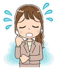 スーツ 女性 イラスト かわいい