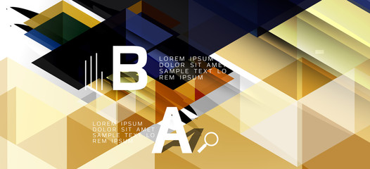 Modern mosaic triangle template background, great design for any purposes. Abstract geometric graphic design triangle pattern. Geometric line pattern.