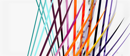 Trendy color stripes lines wave, great design for any purposes. Vector line pattern. Vector geometric background