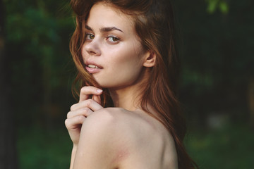 Naklejka premium portrait of young woman