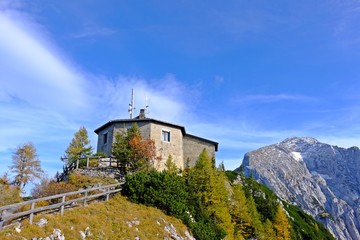 The Eagle's Nest (The Kehlsteinhaus) is a Third Reich-era building erected atop the summit of the Kehlstein, Berchtesgaden, Germany.