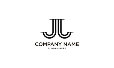 Letter J and J logo icon design template elements