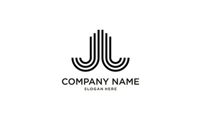 Letter J and J logo icon design template elements