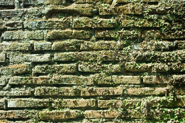 Brick walls that are neatly arranged and repetitive,red color, wide panorama of masonry