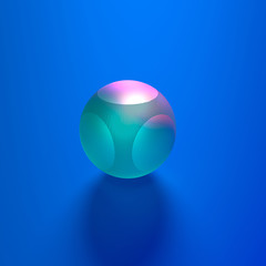 3d illustration. Futuristic infographics aesthetic design. Visual information complexity. Intricate data threads plot. Social network or business analytics representation