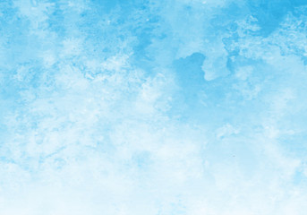 Blue watercolor vector background. Abstract hand paint square stain backdrop.