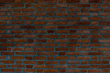 brick wall of red color background or texture