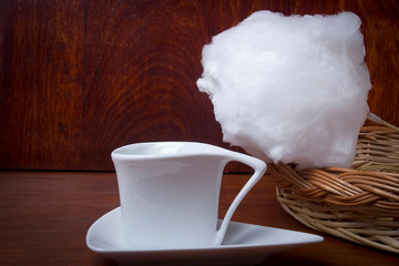 Cotton candy and coffee