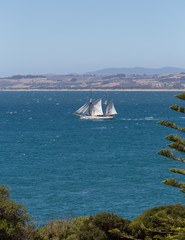 Ketch sailing boat