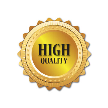 Premium Quality gold badge