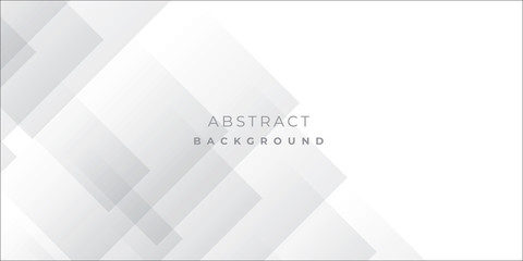 White Grey Silver Box Rectangle Abstract Background Vector Presentation Design