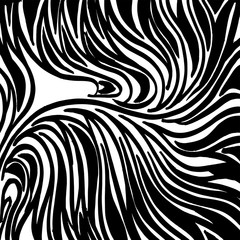 Fototapeta na wymiar Grunge brush pattern. Texture. White and black vector.