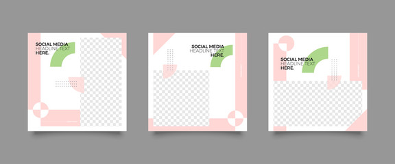 Editable simple corporate posts, square design ads for banners, Promotion bloggers, designers, shop owners, entrepreneurs and businesses. Social media template.	