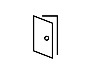 Door premium line icon