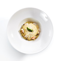 Delicious Italian Risotto with Mussels and Shrimps