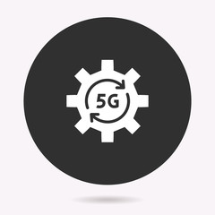 5g network - vector icon. Illustration isolated. Simple pictogram.