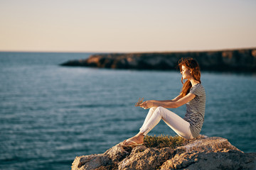 woman on the beach