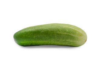 cucumber on a white background,with clipping path