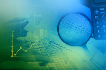 Income and expense , business account balance concept