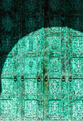 Entrance door to St Antoine Church in Gemmayze Beirut