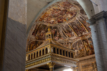 Interior of basilica San Pietro in Vincoli