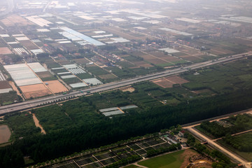 Aerial ground scenery