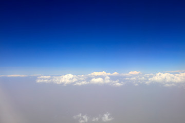 High altitude white clouds