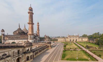 Fototapeta na wymiar Asfi mosque at Bara Imambara complex in Lucknow, Uttar Pradesh state, India