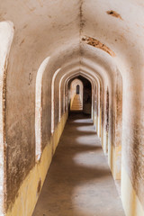Narrow corridor at Bara Imambara in Lucknow, Uttar Pradesh state, India