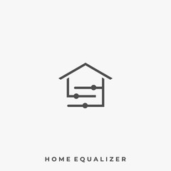 Home Equalizer Illustration Vector Template